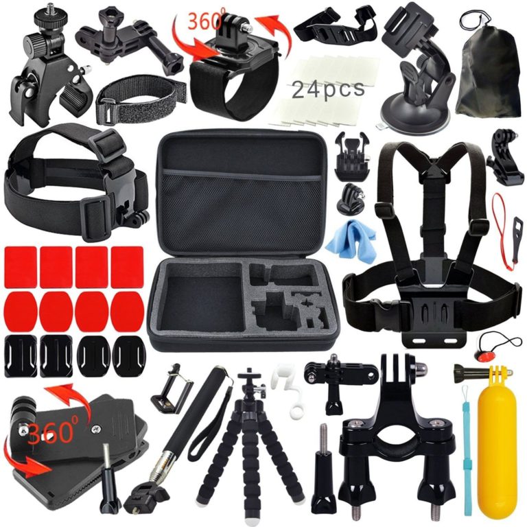 Erligpowht Accessories Bundle Kit For Sj4000 / Sj5000 Cameras And Gopro Hero .. - $24.95