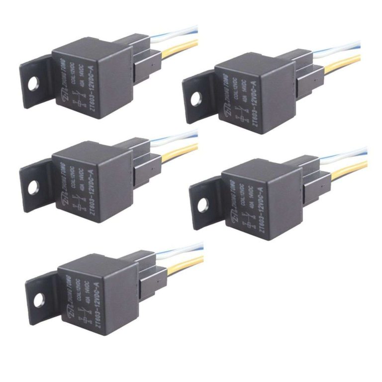 E Support Car Relay 12V 40A Spst 4Pin Socket Pack Of 5 40A 4Pin Spst - $16.95