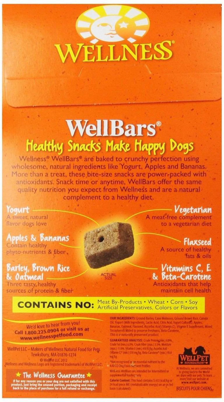 Wellness Wellbars Natural Wheat Free Oven Baked Dog Treats 20-Ounce Box - $13.95