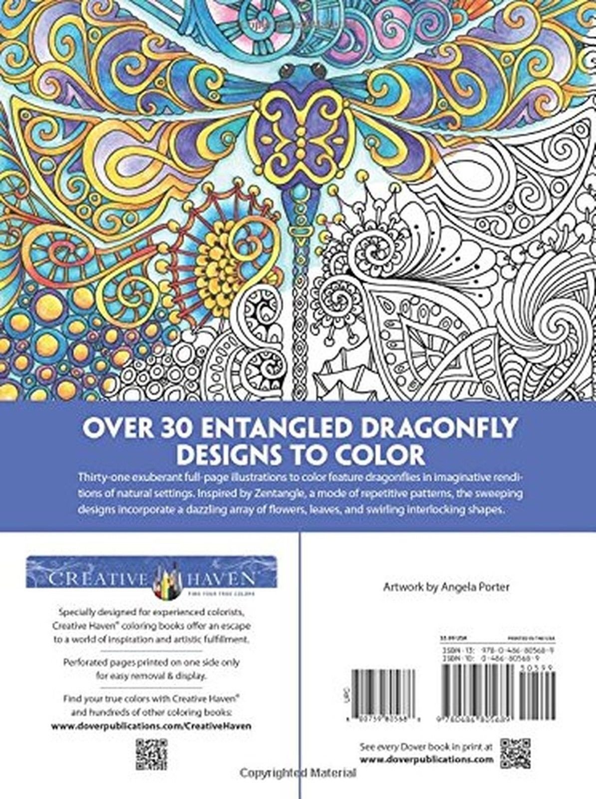 Creative Haven Entangled Dragonflies Coloring Book (Adult Coloring