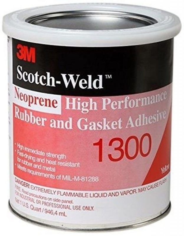 3M 1300 Yellow Neoprene High Performance Rubber And Gasket Adhesive 1 Quart - $56.95