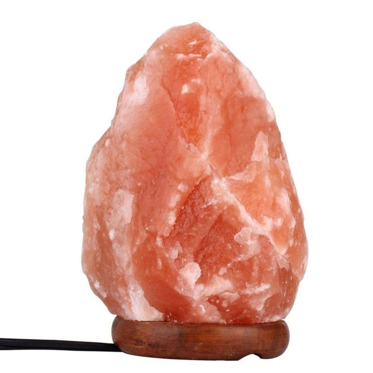 Tgs Gems Himalayan Salt Lamp Ionic Air Purifier On Wood Base With Cord 7 Inch.. - $22.95