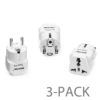 Bestek Grounded Universal Plug Adapter Travel Adapter For France - 3 Pack - $20.95