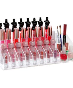 Mygift Clear Acrylic Step-Tiered 36 Lipstick Organizer Rack / Cosmetics Stora.. - $20.95