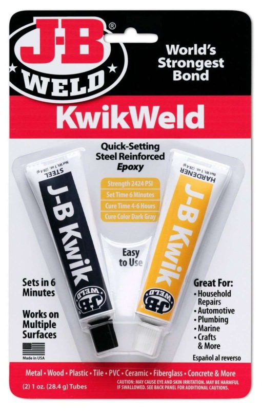 J-B Weld 8276 Kwikweld Quick Setting Steel Reinforced Epoxy - 2 Oz - $8.95