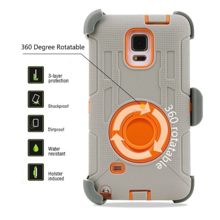 Note 4 Case Galaxy Note 4 Case Ulak Heavy Duty Shockproof Protection Shell Hy.. - $14.95