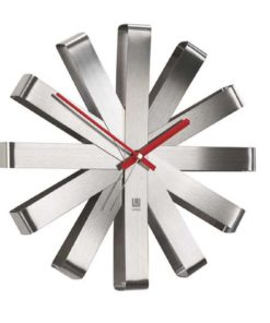 Umbra Ribbon Stainless Steel Wall Clock - $45.95