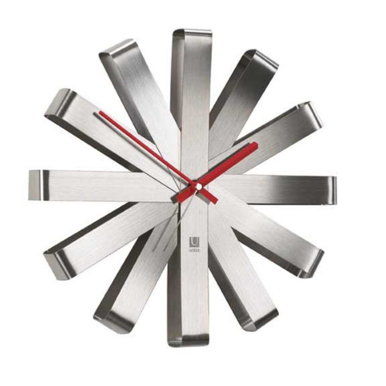 Umbra Ribbon Stainless Steel Wall Clock - $45.95