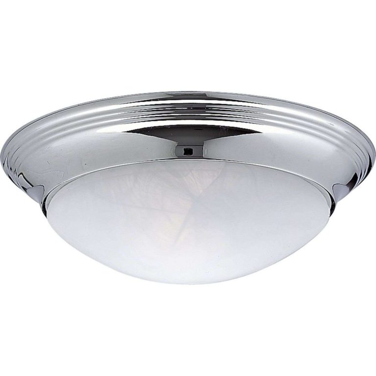 Progress Lighting P3688-15 1-Light Close-To-Ceiling Fixture With Etched Alaba.. - $25.95