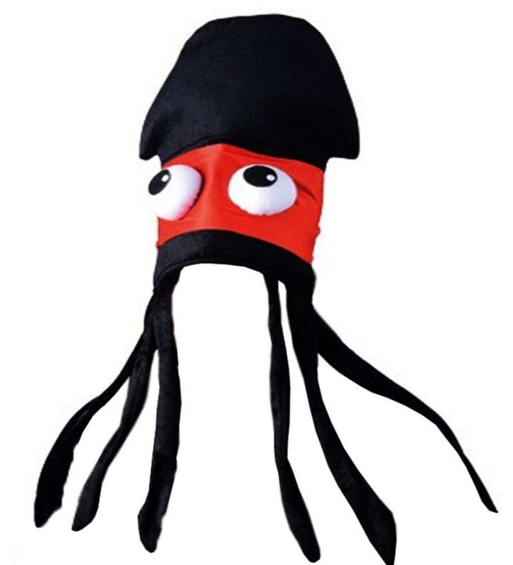 Squid Hat - Funny Fun And Crazy Hats In Many Styles - Funny Party Hats - $20.95