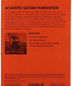 D'Addario Acoustic Guitar Humidifier - $12.95