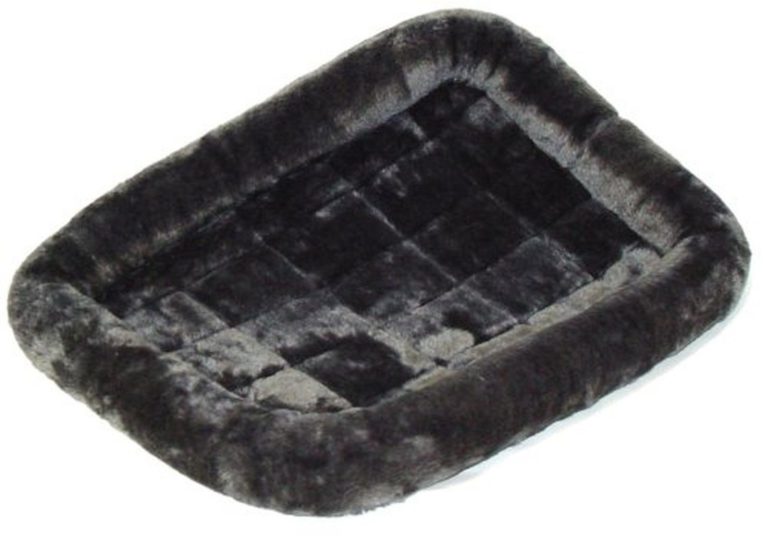 Midwest Quiet Time Fashion Pet Bed Gray Plush 54-Inch - $59.95