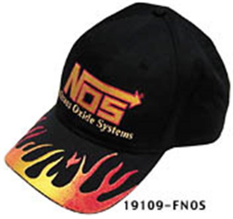Nos 19109F Nos Cotton Flame Designed Ball Cap With Nos Logo - $16.95