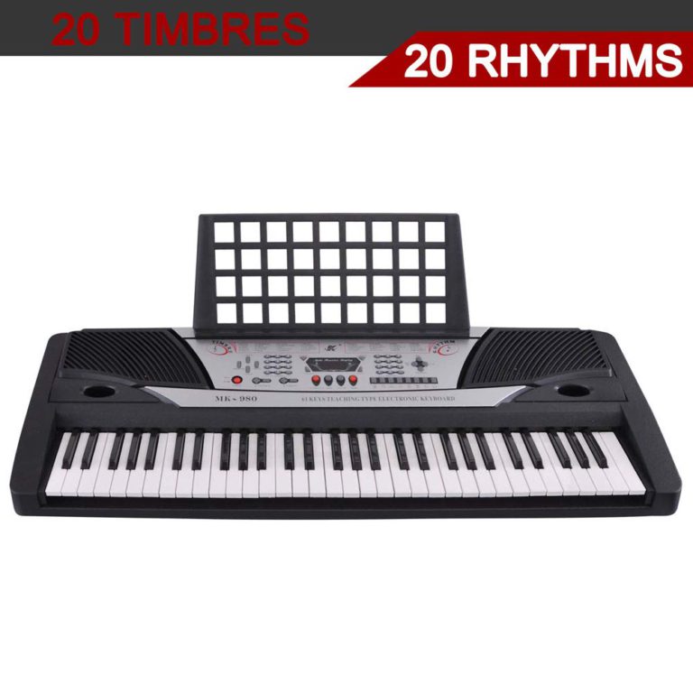 AW 61 Key Electronic Keyboard Digital Electric Piano with Sheet Music Stand LCD Display for Personal Beginner EN71 - $69.95