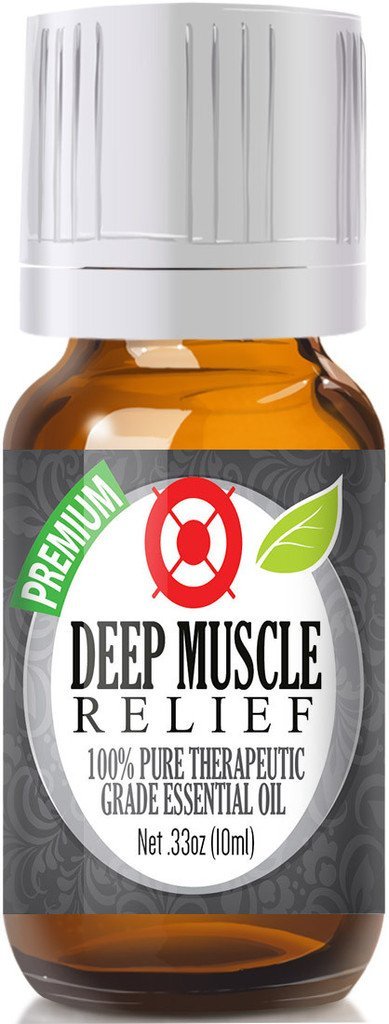 Deep Muscle Relief - 100% Pure, Best Therapeutic Grade Essential Oil - 10ml - Camphor, Eucalyptus, Lavender, Peppermint, Rosemary and Wintergreen - $14.95