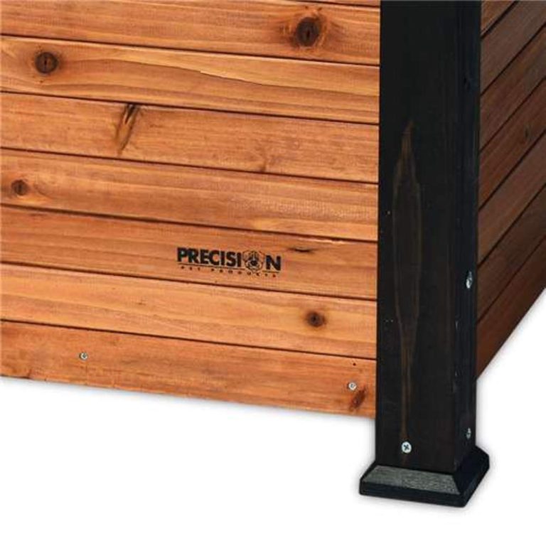 Precision Pet by Petmate Extreme Weather-Resistant Log Cabin Dog House with Adjustable Feet, 4 Large Natural Wood - $133.95