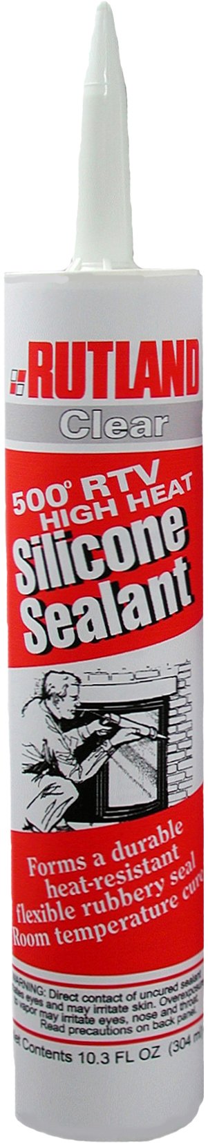 Rutland Products Not 76C 500-Degree RTV High Heat Silicone Seal, 10.3-Ounce Cartridge, Clear PACK - $16.95