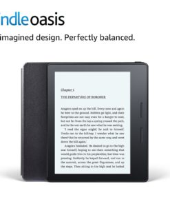 Kindle Oasis E-reader with Leather Charging Cover - Black, 6" High-Resolution Display (300 ppi), Wi-Fi, Built-In Audible - Includes Special Offers (Previous Generation - 8th) With Special Offers - $300.00
