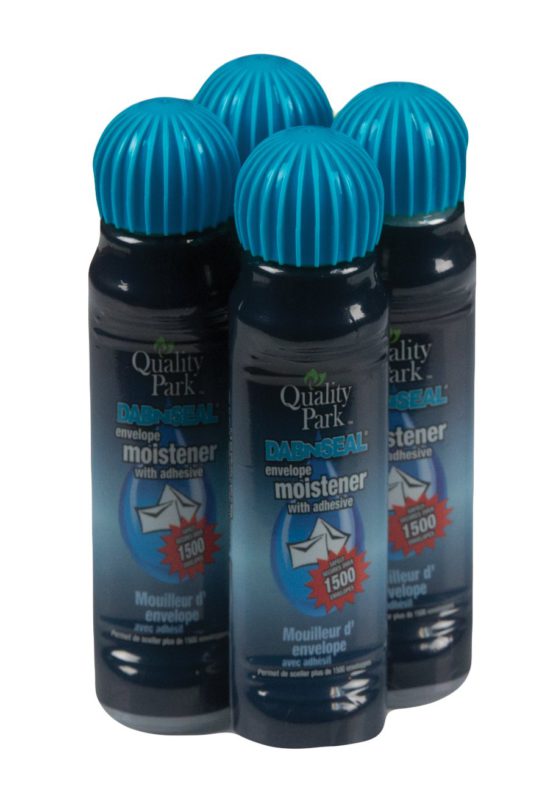 Quality Park Dab-N-Seal Envelope Moistener with Adhesive, 50ML Bottle, 4 Pack (46071) - $11.95
