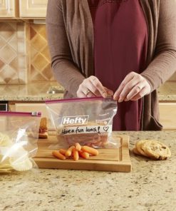 Hefty Slider Jumbo Food Storage Bags - 2.5 Gallon Size, 9 Boxes of 12 Bags (108 Total) 108 Count - $42.95