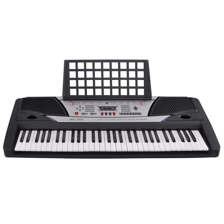 AW 61 Key Electronic Keyboard Digital Electric Piano with Sheet Music Stand LCD Display for Personal Beginner EN71 - $69.95
