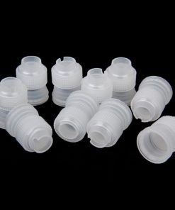 CJESLNA 10pcs Coupler Adaptor Icing Piping Nozzle Bag Cake Flower Pastry Decoration Tool Small Size - $10.95
