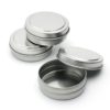 MagnaKoys Empty Slip Slide Round Tin Containers for Lip Balm, Crafts, Cosmetic, Candles, Storage Kit 1/2 Oz (5) 5 - $20.95