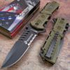 Usmc Marines Desert Spring Assisted Opening Tactical Rescue Folding Pocket Knife - $17.95