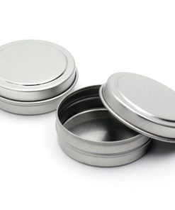 MagnaKoys Empty Slip Slide Round Tin Containers for Lip Balm, Crafts, Cosmetic, Candles, Storage Kit 1/2 Oz (5) 5 - $11.95