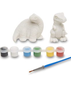 Melissa & Doug Decorate Your Own Dinosaur Figurines (All-Inclusive Art Set, Ready to Decorate, 6 Pots of Paint and Paintbrushes) - $12.95