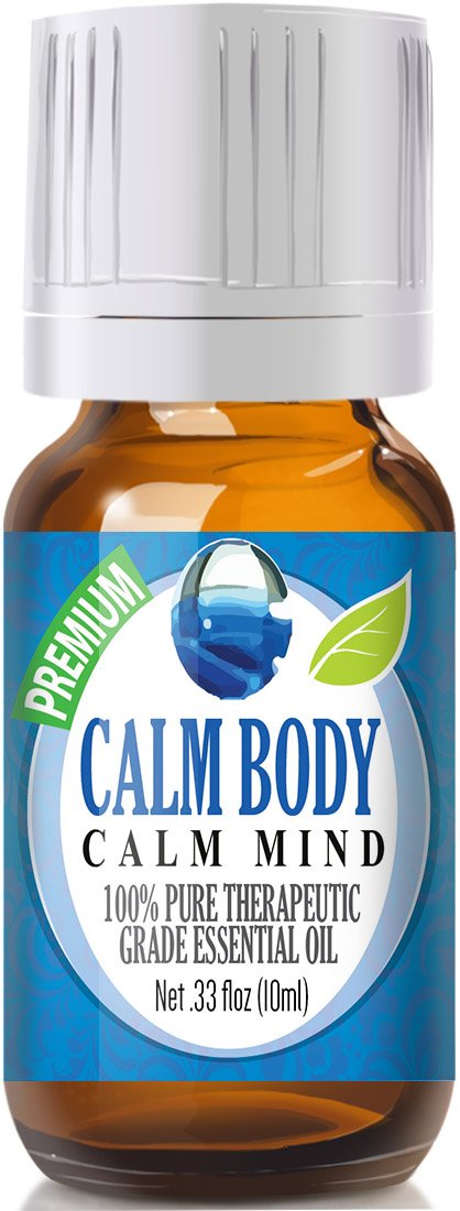 Calm Body, Calm Mind Blend 100% Pure, Best Therapeutic Grade Essential Oil - 10ml - Sweet Marjoram, Roman Chamomile, Ylang Ylang, Sandalwood, Vanilla, - $14.95