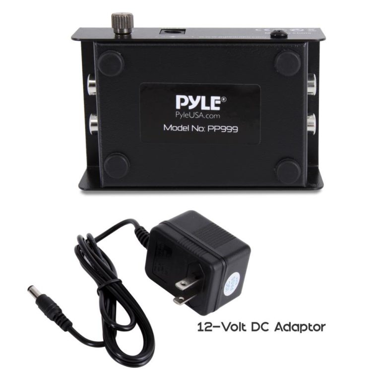 Pyle Phono Turntable Preamp - Mini Electronic Audio Stereo Phonograph Preamplifier with RCA Input, RCA Output & Low Noise Operation Powered by 12 Volt DC Adapter - PP999 One Size - $21.95