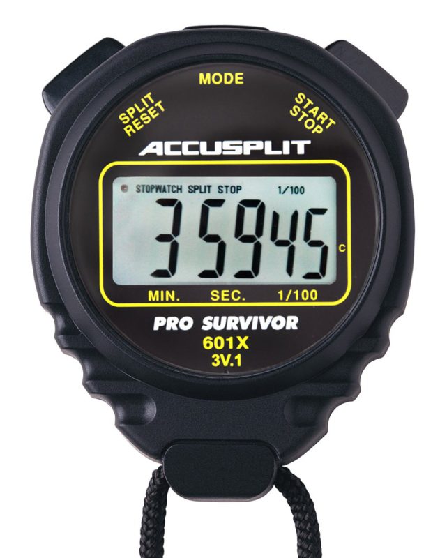 ACCUSPLIT Pro Survivor - A601X Stopwatch, Clock, Extra Large Display Black - $22.95