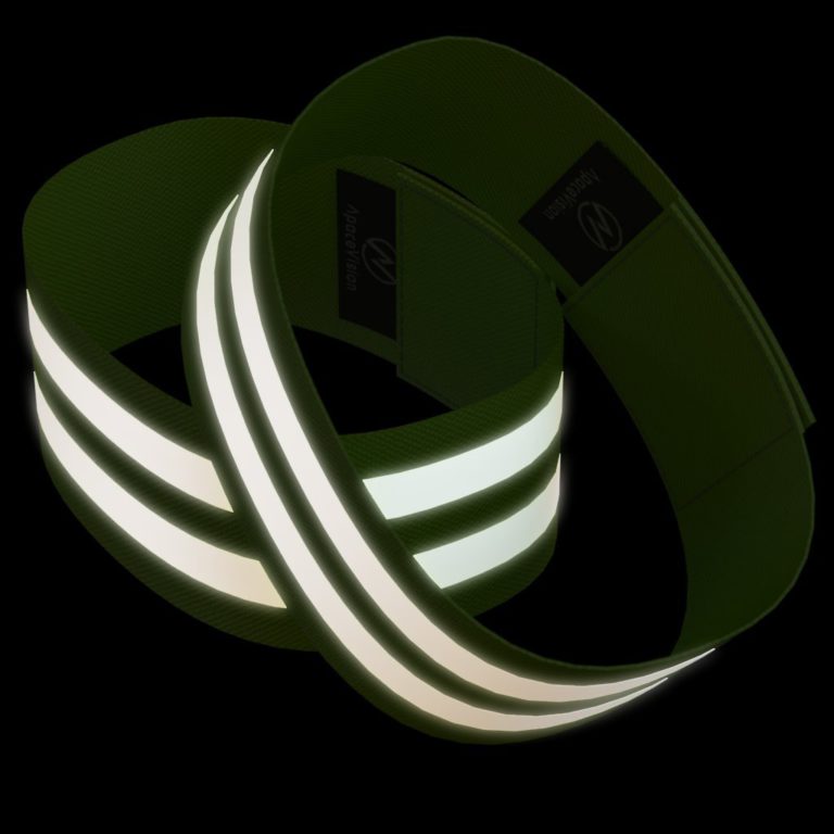Reflective Ankle Bands (4 Bands/2 Pairs) | High Visibility and Safety for Jogging/Cycling/Walking etc | Works as Wristbands, Armband, Leg Straps | Accessories for Sports/Running Gear Neon Yellow - $17.95