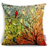 QINU KEONU Oil Painting Hundreds of Birds Cotton Linen Throw Pillow Case Cushion Cover Home Sofa Decorative 18 X 18 Inch 2 - $116.95