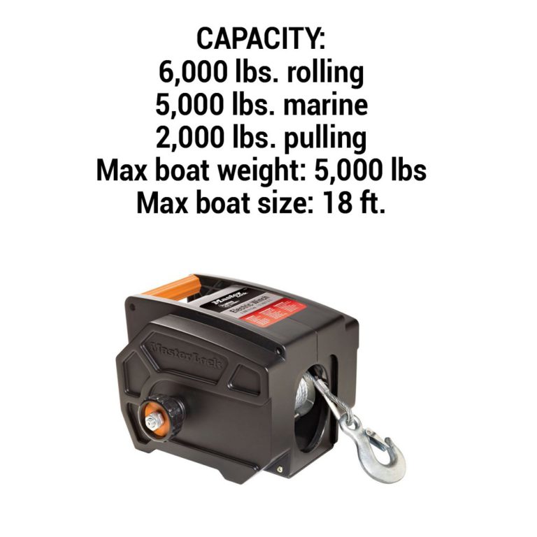 Master Lock Electric Winch, Portable 12-Volt DC Electric Winch, 2953AT - $90.95