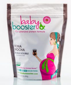 Prenatal Vitamin Supplement Shake - Baby Booster Kona Mocha - 1lb bag - OBGYN Approved - All Natural - Tastes Great - Vegetarian DHA - High Protein - Folic Acid - B6 - Great for Morning Sickness - $40.95