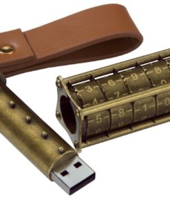 Cryptex USB Flash Drive 16 GB, USB 2.0, Antique Gold - $46.95