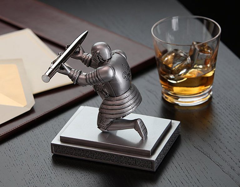 ThinkGeek Executive Knight Pen Holder - Fancy Black-Inked Pen with Refillable Ink Included - A ThinkGeek Creation and Exclusive - $44.95