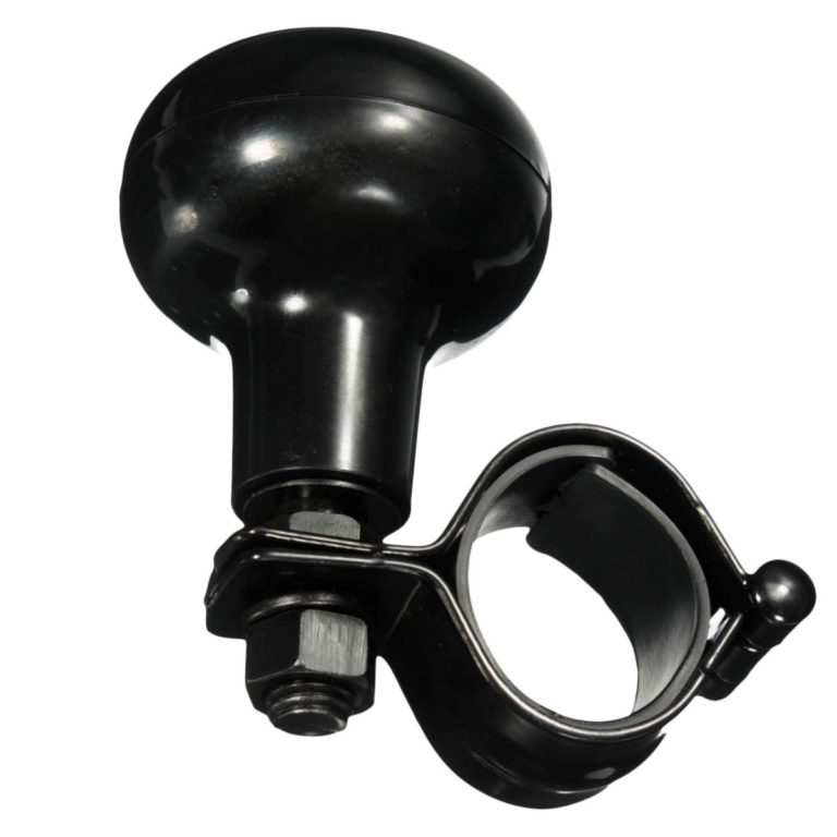 Vehicle Steering Wheel Spinner Knob - Zone Tech Suicide Classic Black Premium Quality Steering Wheel Spinner with Power Handles Universal Fit - $13.95