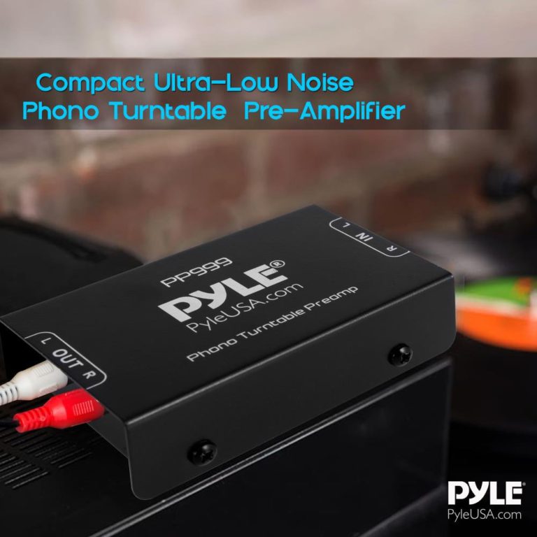Pyle Phono Turntable Preamp - Mini Electronic Audio Stereo Phonograph Preamplifier with RCA Input, RCA Output & Low Noise Operation Powered by 12 Volt DC Adapter - PP999 One Size - $21.95