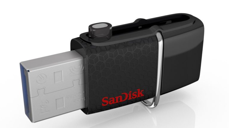 SanDisk Ultra 64GB USB 3.0 OTG Flash Drive With micro USB connector For Android Mobile Devices(SDDD2-064G-G46) - $19.95