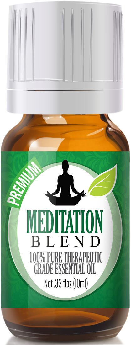 Meditation Blend 100% Pure, Best Therapeutic Grade Essential Oil - 10ml - Cananga, Clary Sage, Frankincense, Lavender, Patchouli, Sweet Orange, Thyme and Ylang Ylang - $13.95
