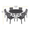 AmazonBasics Round Table and Chair Set Patio Cover - Large - $33.95