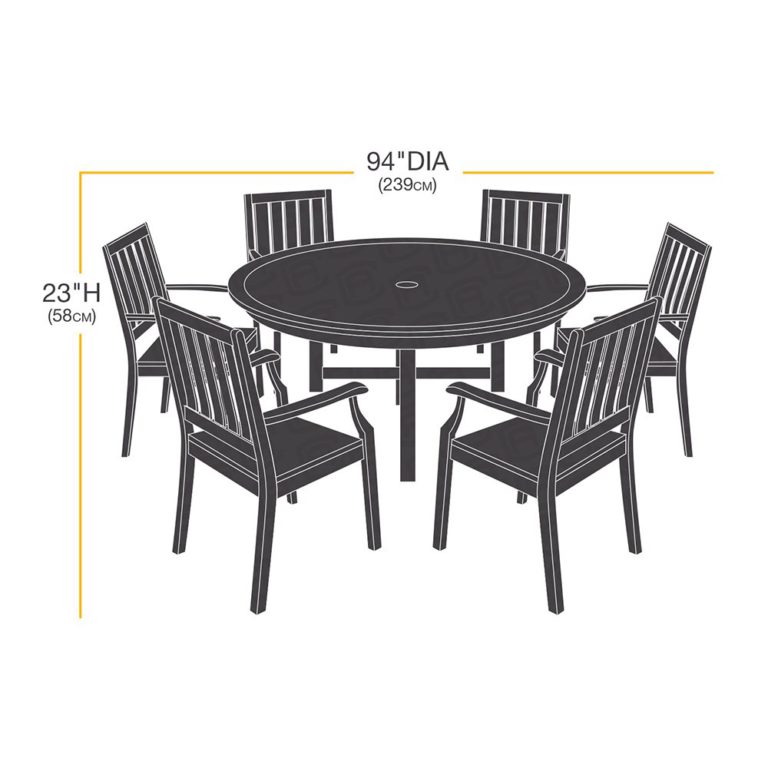 AmazonBasics Round Table and Chair Set Patio Cover - Large - $67.95