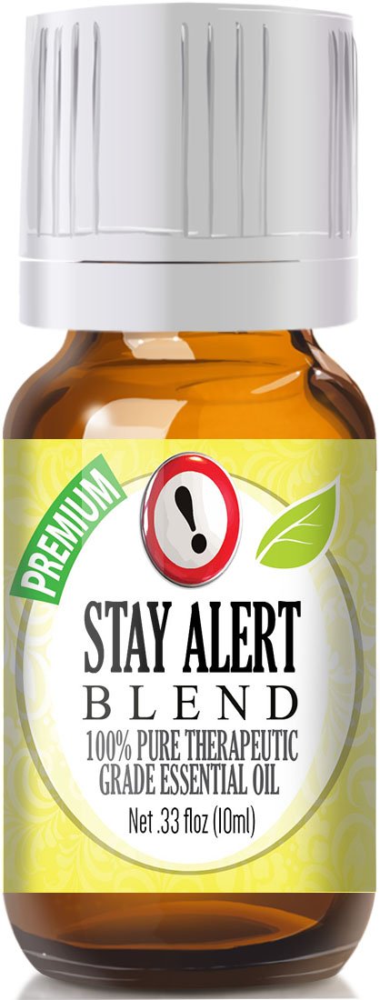 Stay Alert Blend 100% Pure, Best Therapeutic Grade Essential Oil - 10ml - Eucalyptus, Lavender, Peppermint and Fir Needle - $14.95