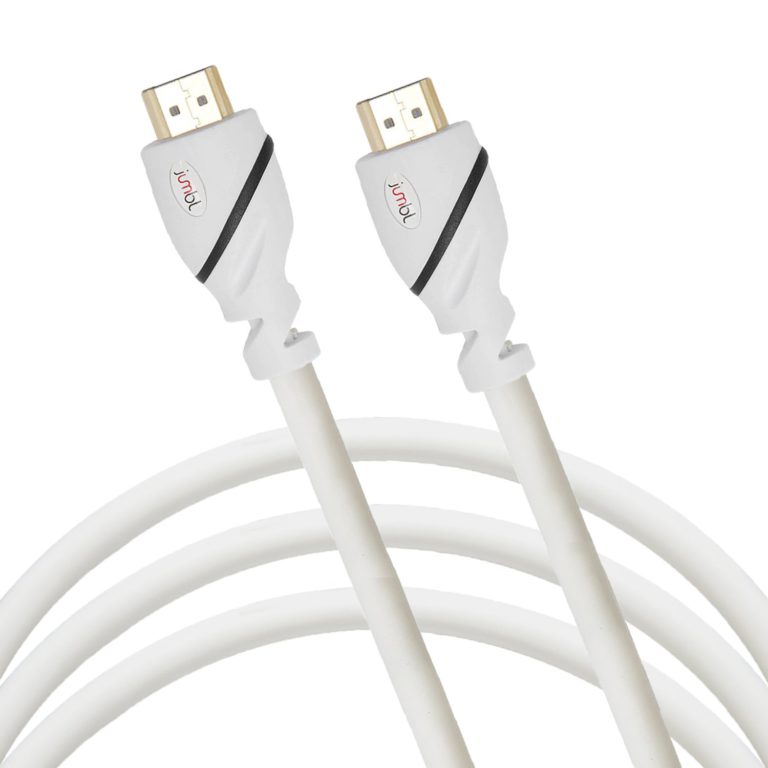 Jumbl High-Speed HDMI Category 2 Premium Cable (25 Feet) Supports 3D & 4K Resolution, Ethernet, 1080P and Audio Return - White 25 Feet - $16.95