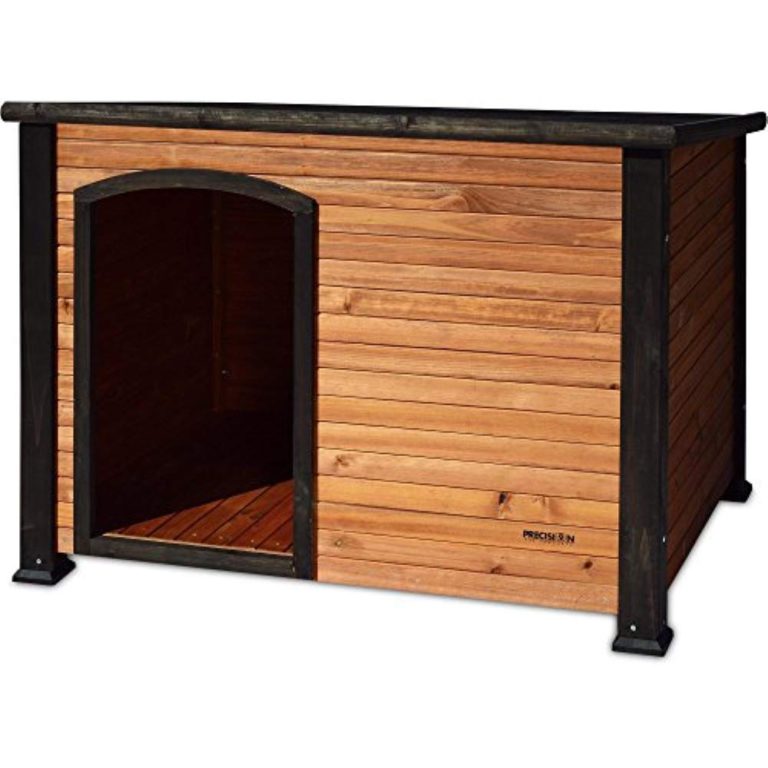 Precision Pet by Petmate Extreme Weather-Resistant Log Cabin Dog House with Adjustable Feet, 4 Large Natural Wood - $133.95