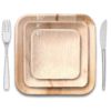 Thynk Palm Leaf Plates - 6 Inch Square - All Natural 100% Biodegradable and Compostable - Disposable Dinnerware - Perfect Party Plates - 20 Count 6" square - $30.95
