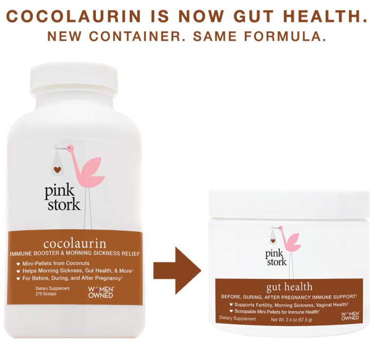 Pink Stork Gut Health: Immune Support -Vaginal Health, Morning Sickness, Fertility -Gut & Immune Wellness -Tasteless Monolaurin Pellets - $30.95